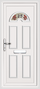 Enfield Malo white upvc front door